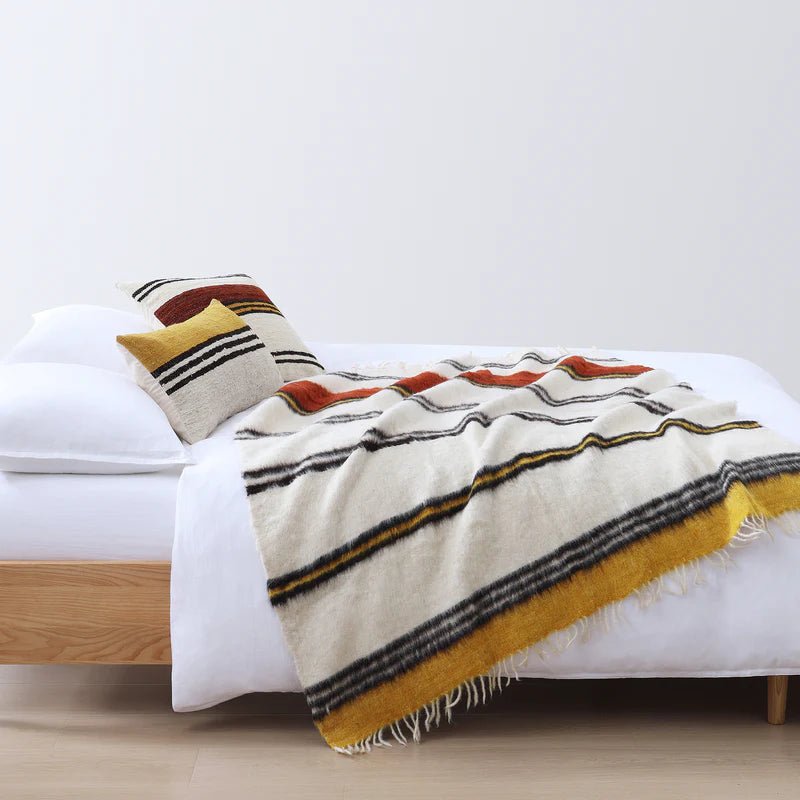 Solola Handwoven Wool Throw Blanket and Pillows - Your Western Decor