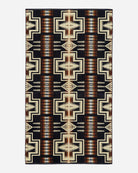 Discontinued Pendleton Harding 1923 Spa & Beach Towel featuring the iconic Harding pattern woven in premium cotton velour.