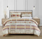 Harding Ivory Duvet Cover Set - Pendleton Harding - Ivory & Red - Cotton - 3 piece Set - Your Western Decor