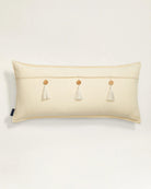 Harding Embroidered Oblong Pillow - Pendleton Design - Zipper Closure - Button & Fringe on Reverse - Your Western Decor