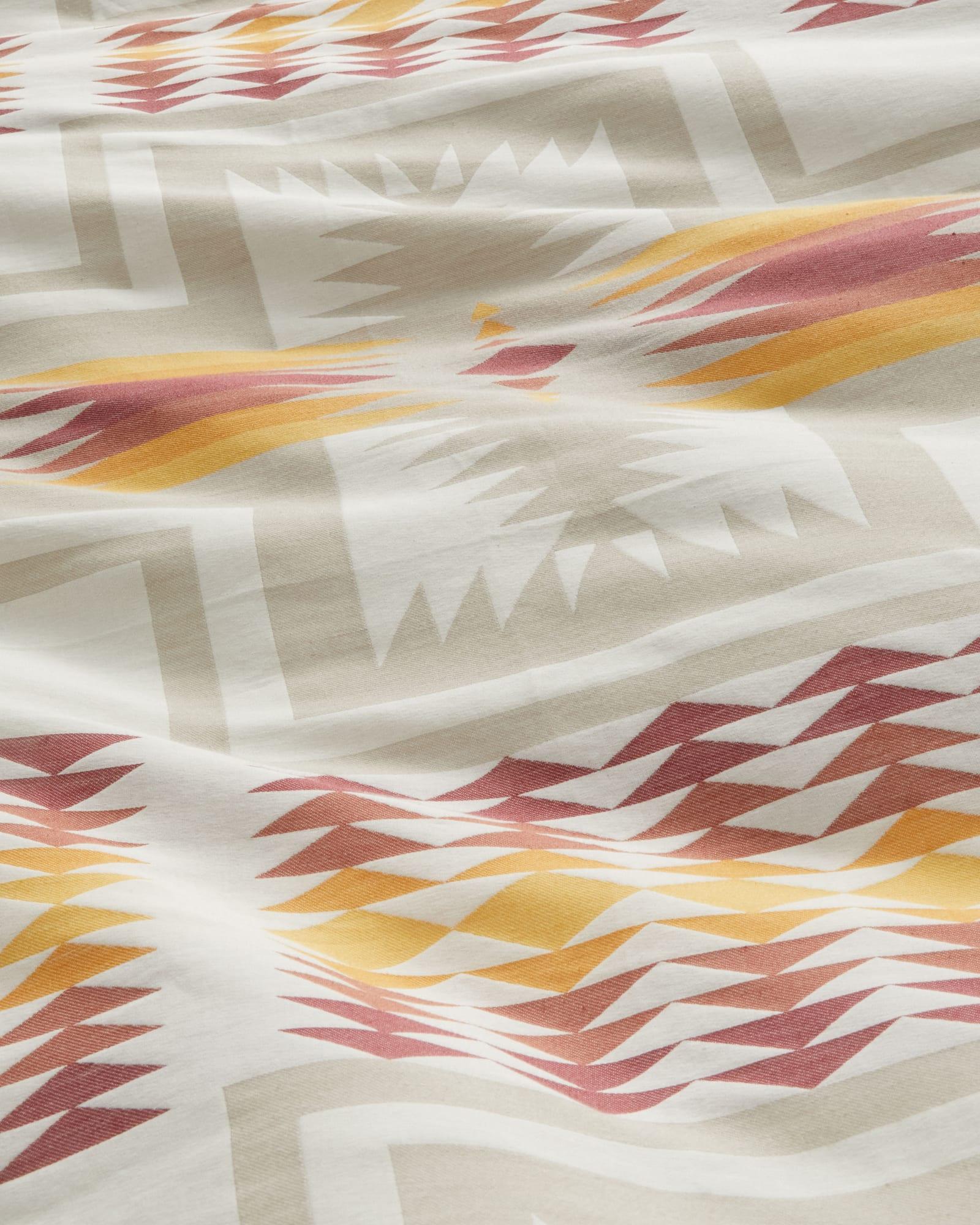 Harding Ivory Duvet Cover Set - Pendleton Harding - Ivory & Red - Cotton - Your Western Decor