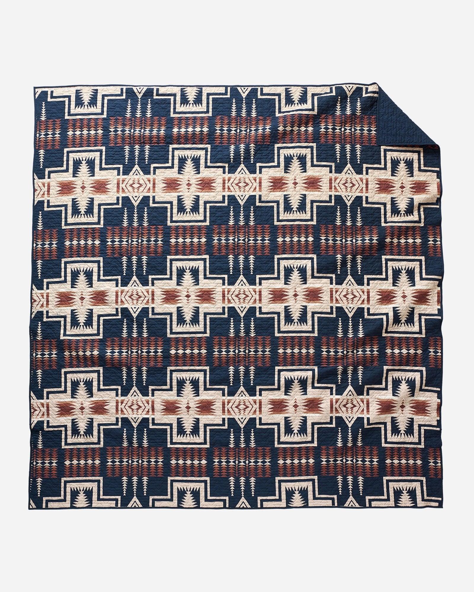 Harding Navy Coverlet Set - Your Western Decor