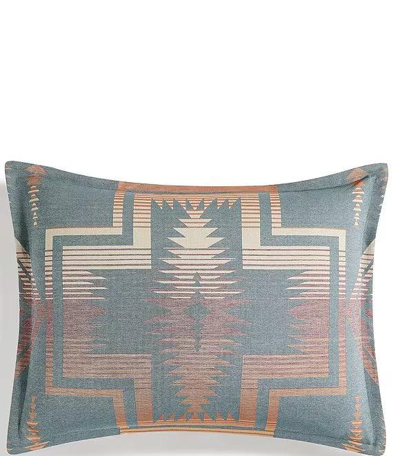 Harding Comforter Set - Pendleton Harding Pattern - Gray, Tan, Turquoise, Orange - 3 Piece Set - Your Western Decor