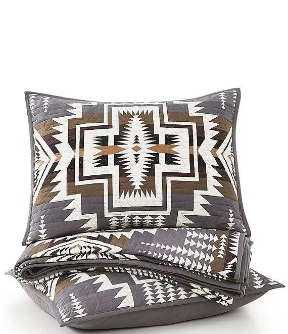 Harding Star Pendleton Coverlet Set - Quilted Bedding - Pendleton Pattern - 3 Piece Quilt Set - Your Western Decor