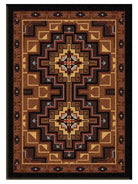 Modern Southwestern High Rez Earth Area Rug made in the USA - Your Western Decor