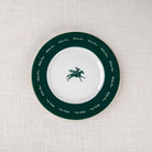 Green and white hold your horses salad plate  - Your Western Decor