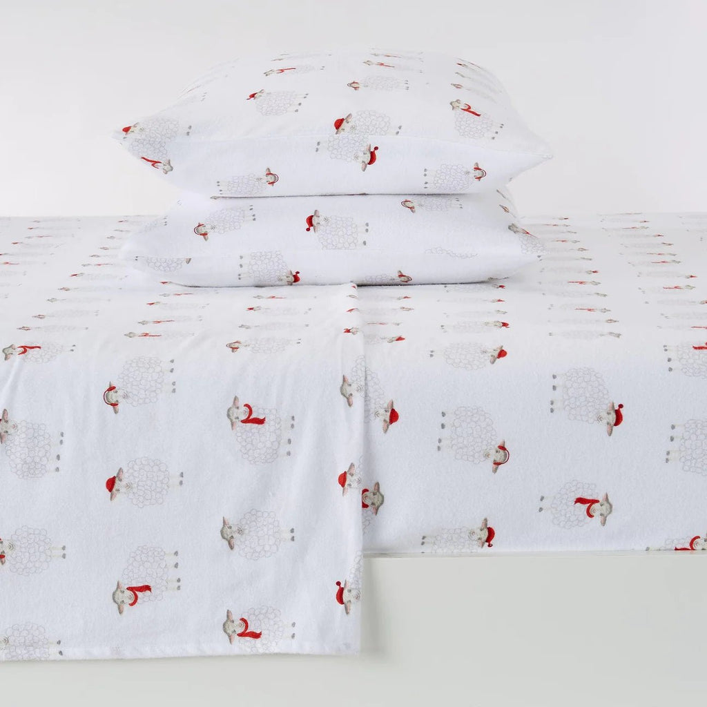 Holiday Sheep Cotton Sheets - Your Western Decor