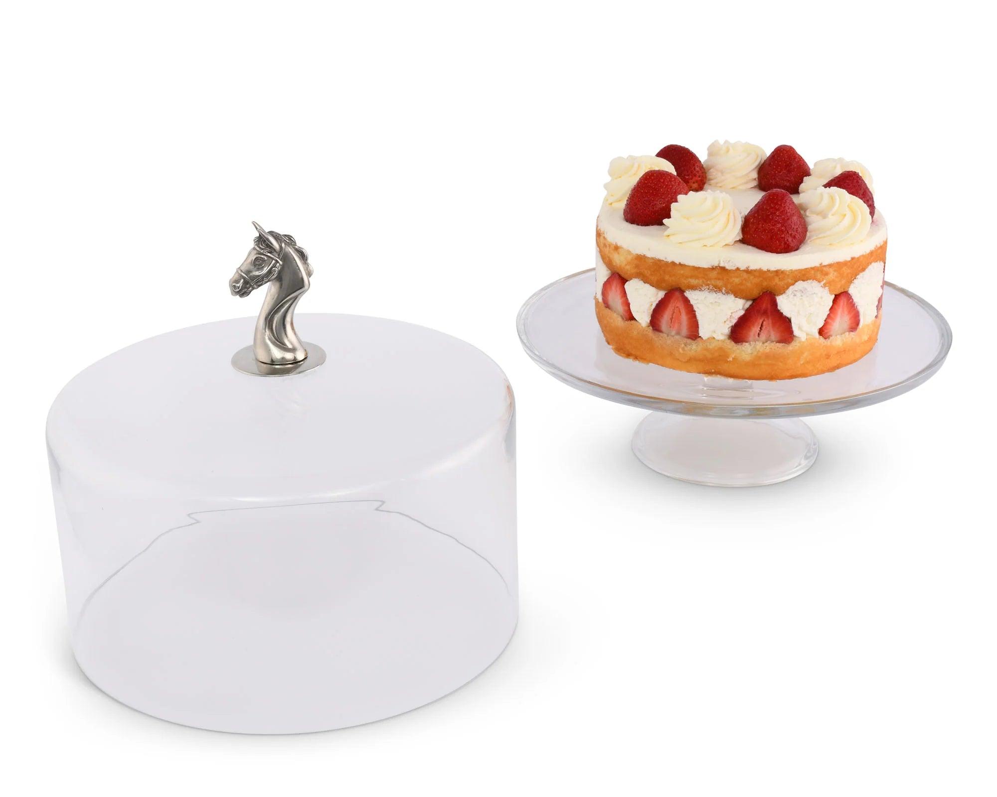 Horse Glass Cake Stand - Your Western Decor