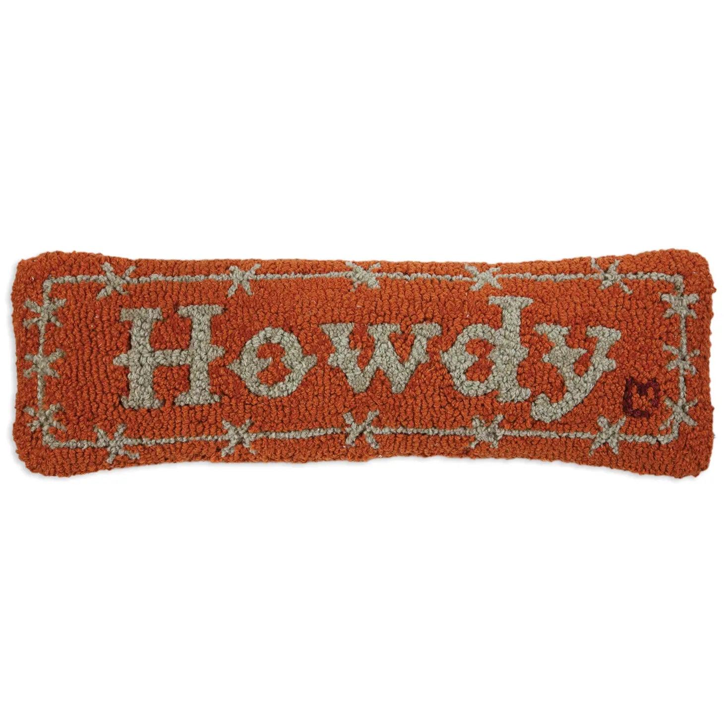 Oblong Howdy western accent pillow - Your Western Decor