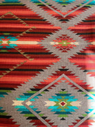 100% Cotton Geometric Southwestern Upholstery Fabric made in Spain - Your Western Decor