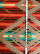 100% Cotton Geometric Southwestern Upholstery Fabric made in Spain - Your Western Decor