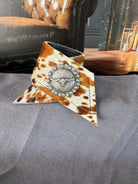 Best of the West Cowhide Western Napkin Rings with western conchos - Your Western Decor