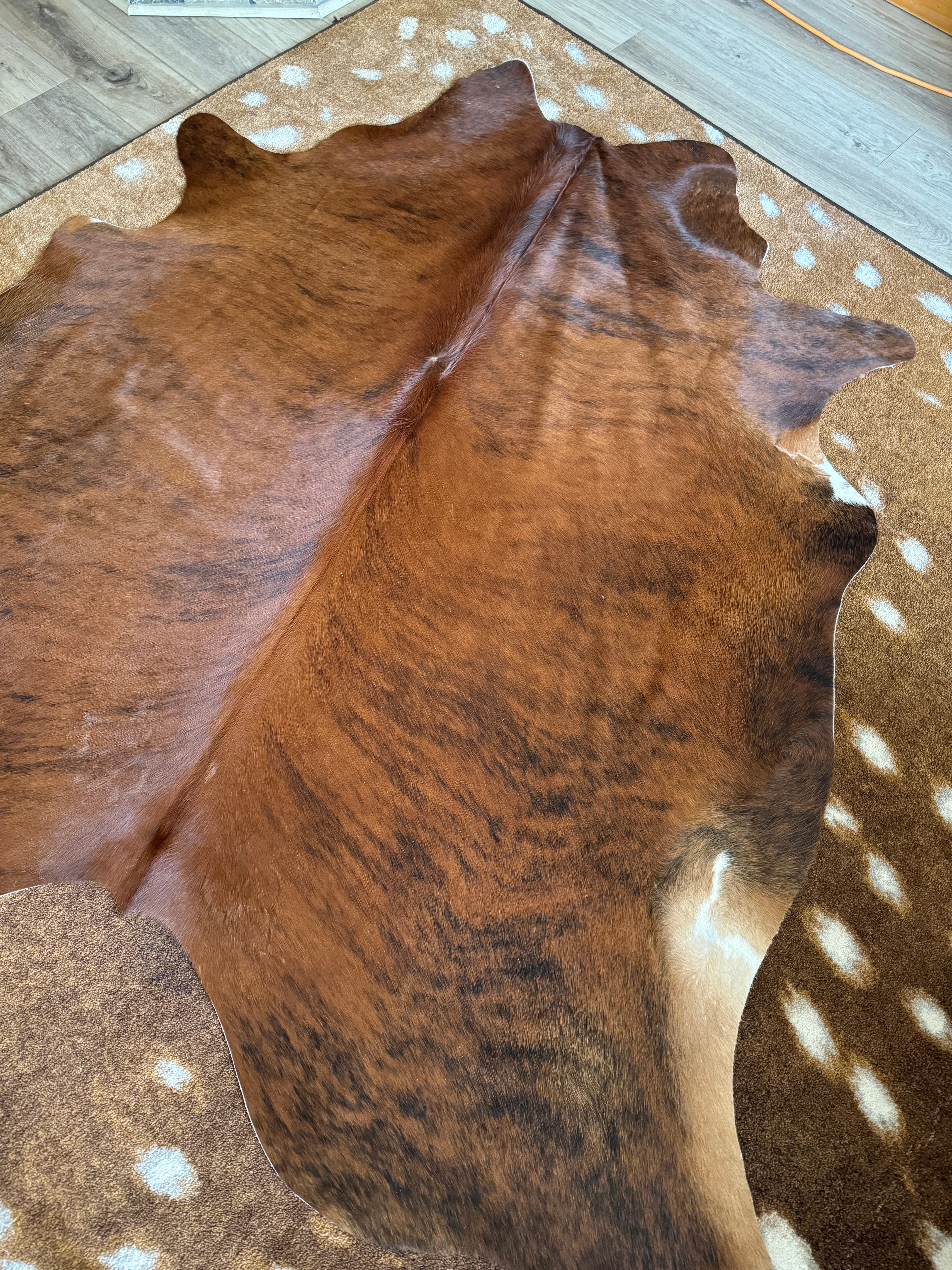 Brazilian brown/red brindle cowhide rug - Your Western Decor