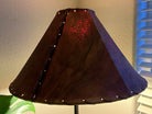 Brown rawhide lamp shade - Your Western Decor