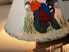 "Amigos" Hand Painted Precious Moments Rawhide Lamp Shade - Hand Painted children's lamp shade - Your Western Decor l