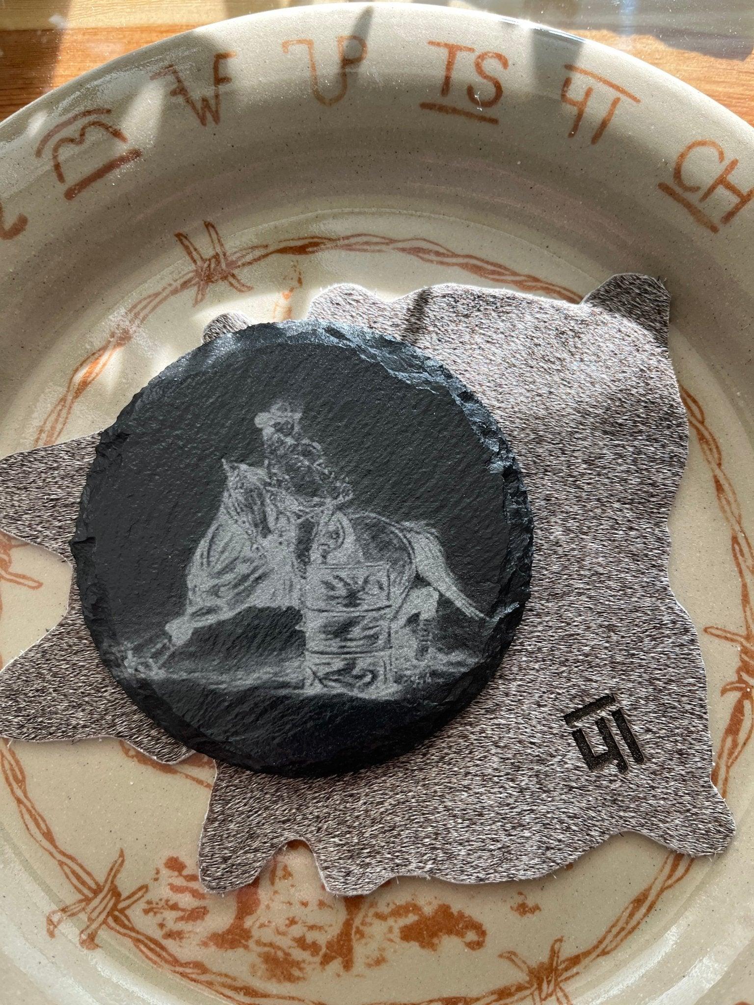 Custom western coasters made to order in the USA by Your Western Decor