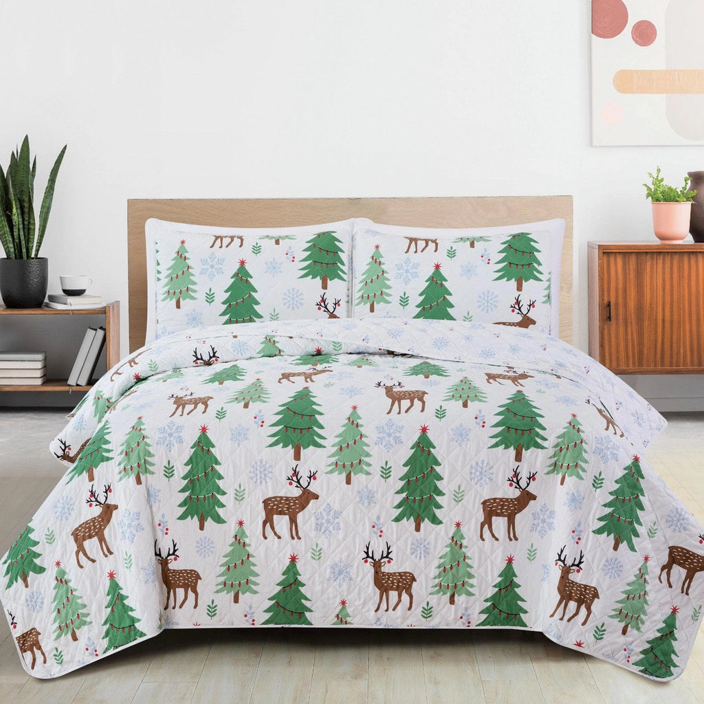 Jolly Winter Reversible Quilt Set - Your Western Decor