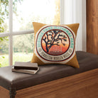 Joshua Tree National Park Patch Pillow - Yellow & Turquoise - Your Western Decor