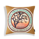 Joshua Tree National Park Patch Pillow - Mustard Yellow, Turquoise & Beige - Embroidery - Your Western Decor