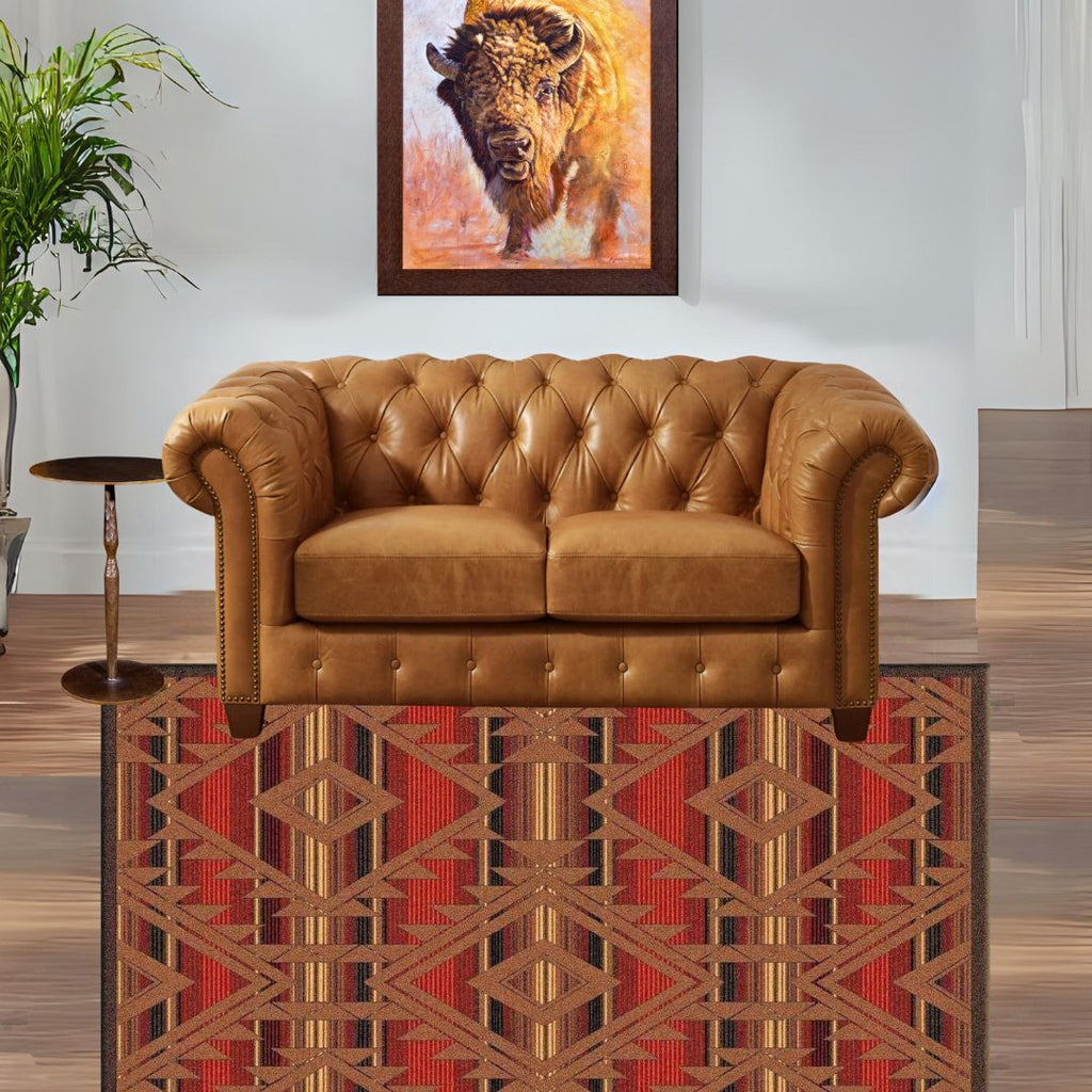 Kingston Tufted Leather Loveseat - Your Western Decor
