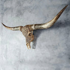 Mandala Carved Longhorn Skull Golden - Your Western Decor