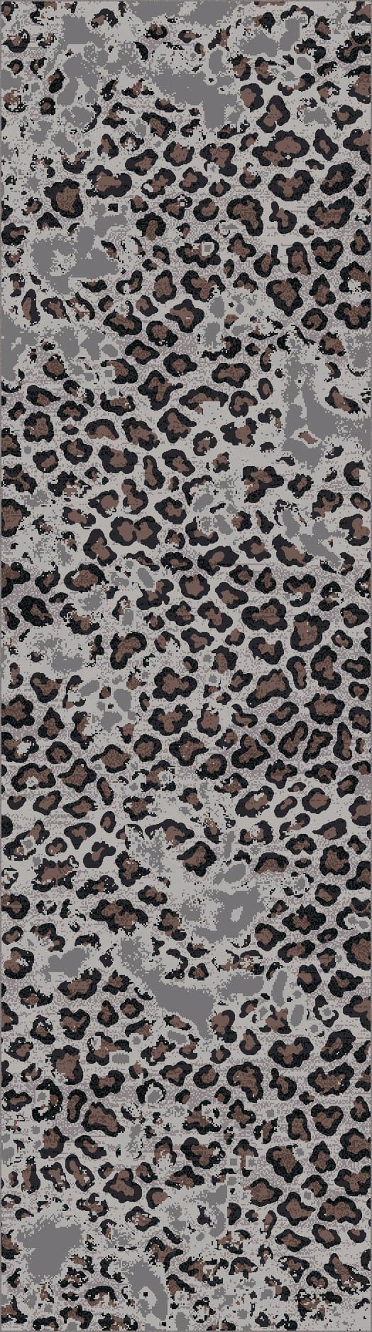 Natural leopard print floor runner - Made in the USA - Your Western Decor, LLC