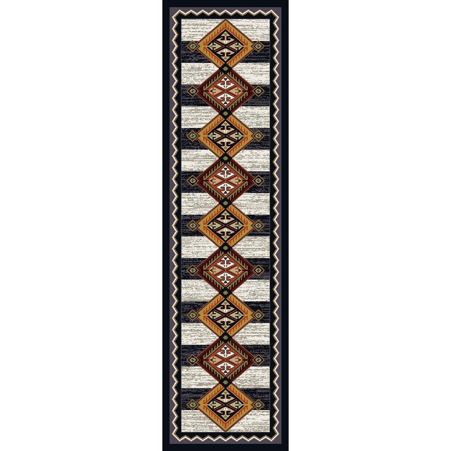 American made Lineage Rug in Black & White - Your Western Decor