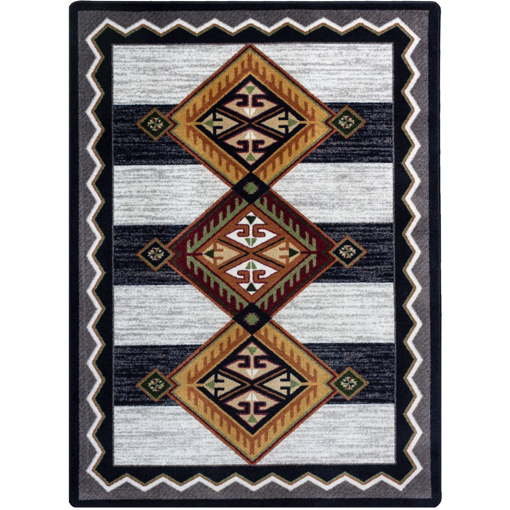 American made Lineage Rug in Black & White - Your Western Decor