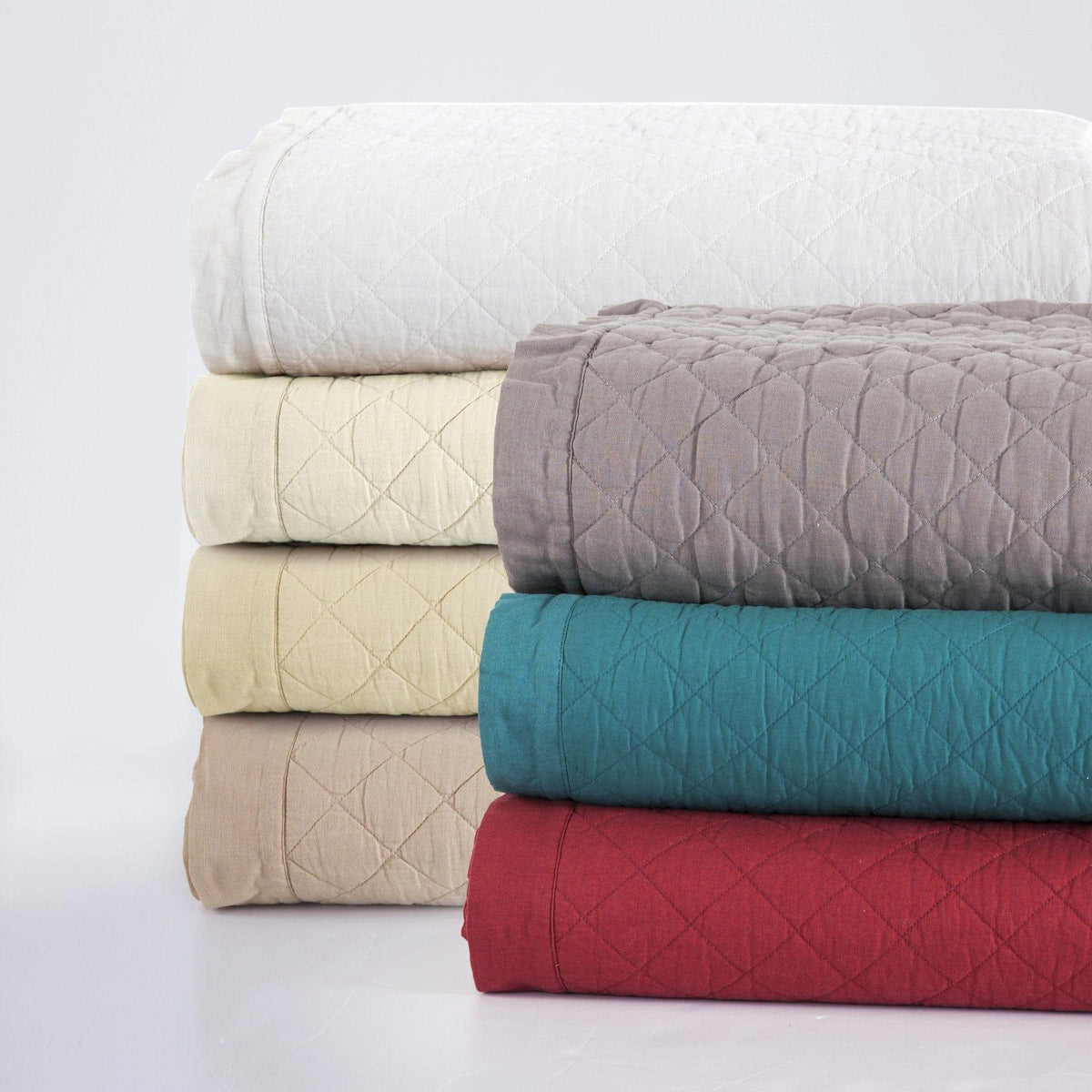 Diamond Quilted Linen Quilts | Your Western Decor
