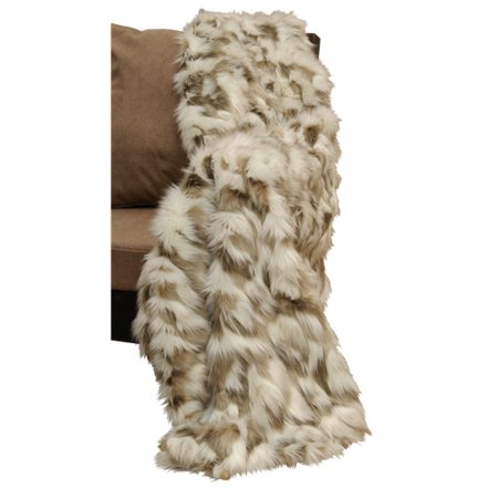 Luxury Faux Tibetan Fox Fur Throw Blanket - Your Western Decor