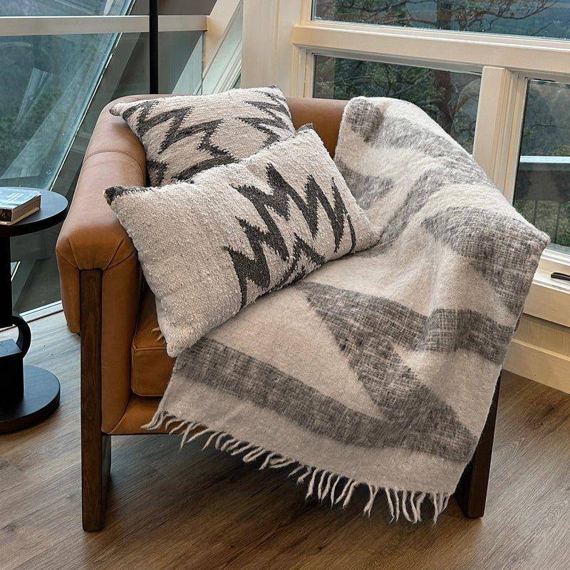 Maguey Handwoven Wool Blanket and Pillows - Your Western Decor