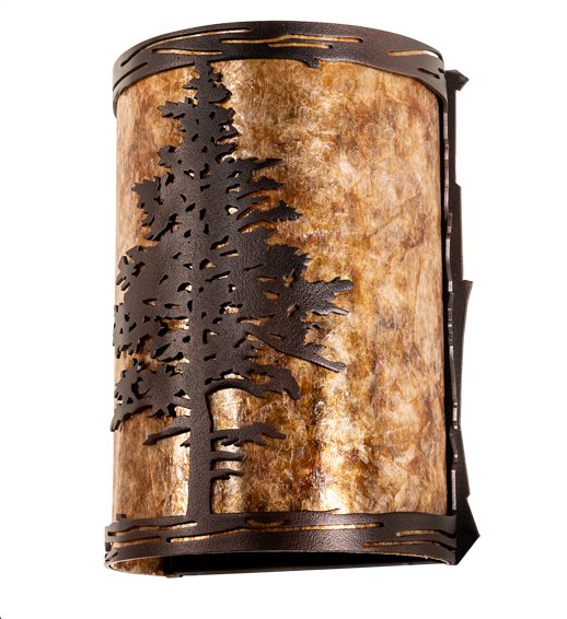 Mahogany Bronze Tamarack Wall Sconce Made in the USA - Your Western Decor