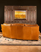 American made Monarca Curved Sunset Leather Sofa Back - Your Western Decor