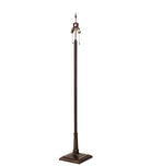 Floor lamp full base and stem detail in mahogany bronze finish