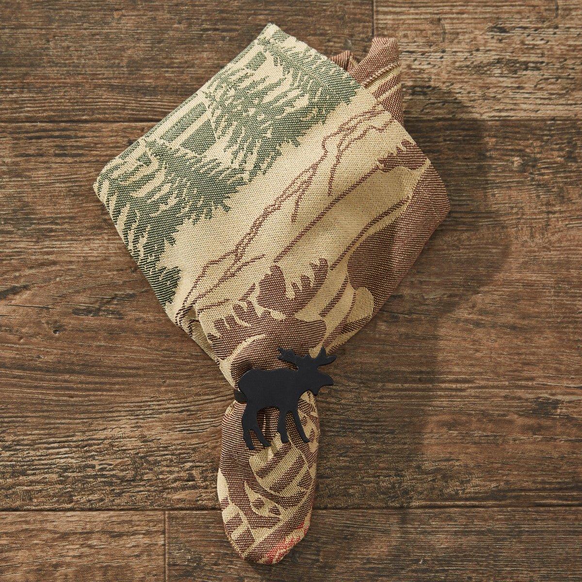 Moose in the Mountains Napkin Set | Your Western Decor