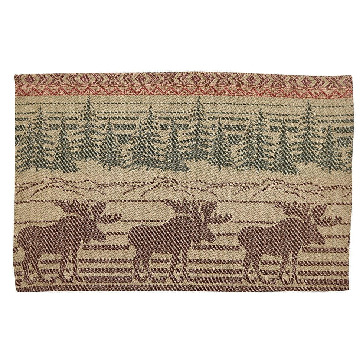 Moose in the Mountains Placemat Set | Your Western Decor