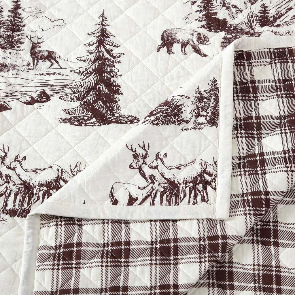 Mountain Pine Reversible Quilt Set - Your Western Decor 