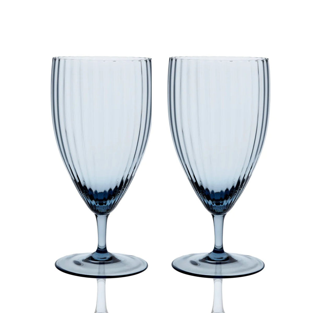 Mouth-blown Blue Everyday Glasses - Your Western Decor