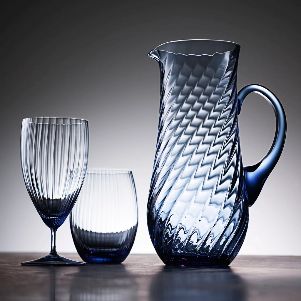 Mouth-blown Blue Everyday Glasses - Your Western Decor