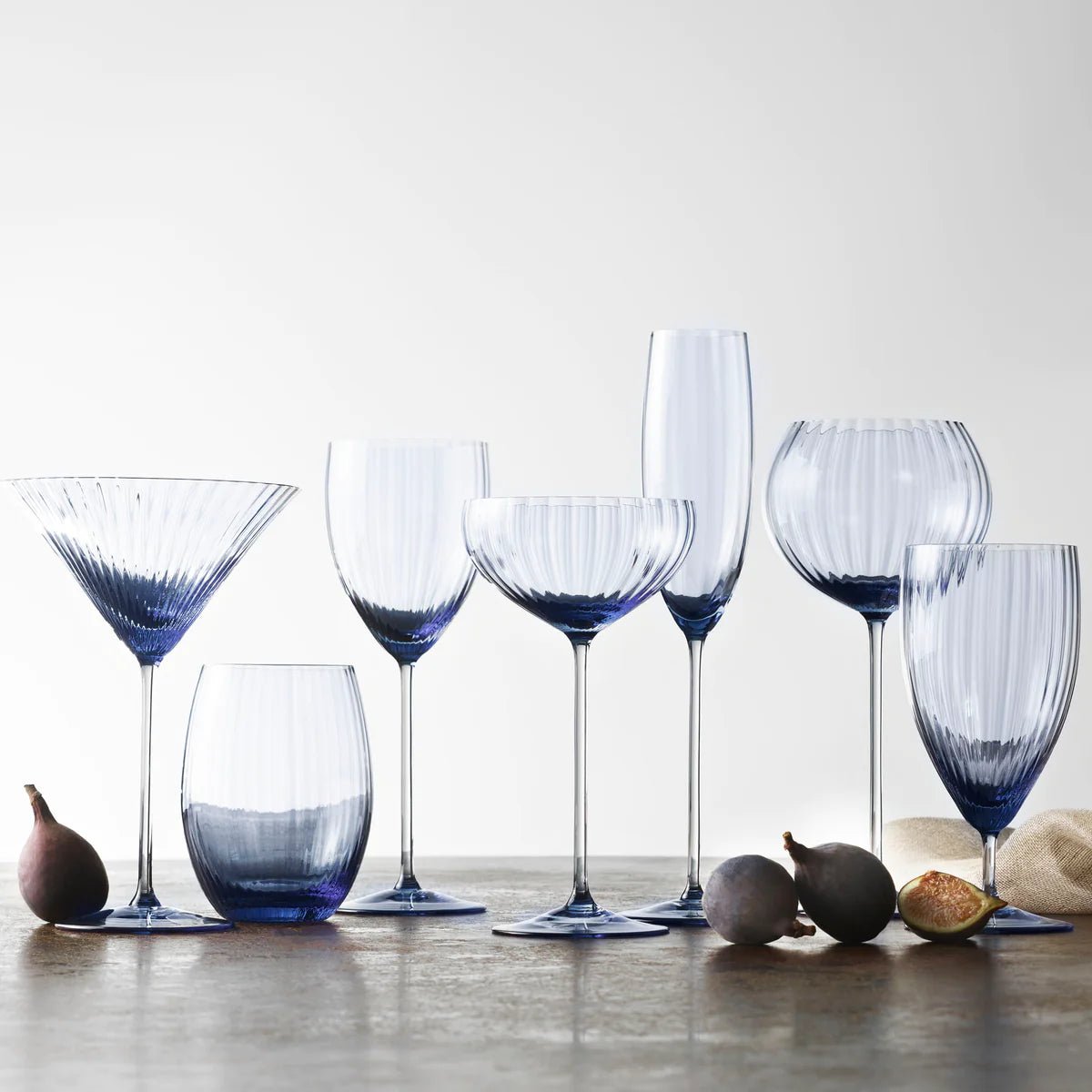 Mouth-blown Blue Everyday Glasses - Your Western Decor