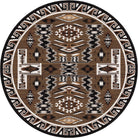 Natural Storm Rug Collection Round Rug - Your Western Decor