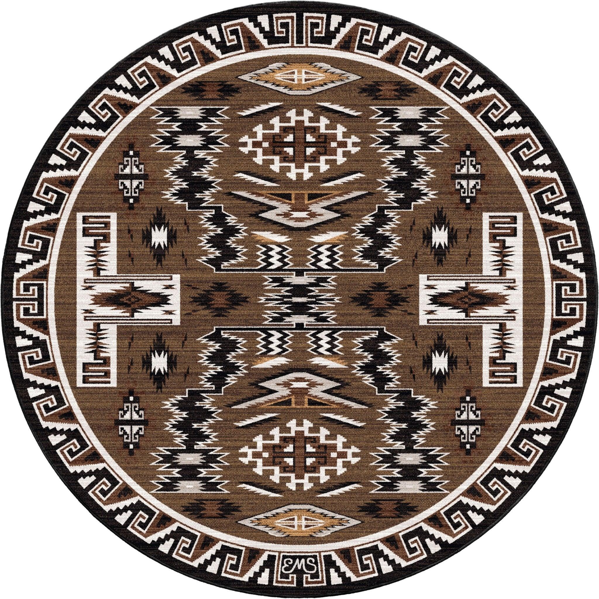 Natural Storm Rug Collection Round Rug - Your Western Decor