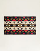 Nehalem Saddle Blanket Black - Wool & Cotton - Black, Red, White & Brown - Pendleton Woolen Mills - Reverse Design - Your Western Decor