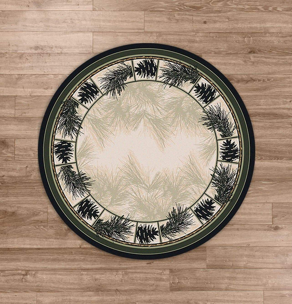 Noble Pines Round Area Rug - Made in the USA - Your Western Decor