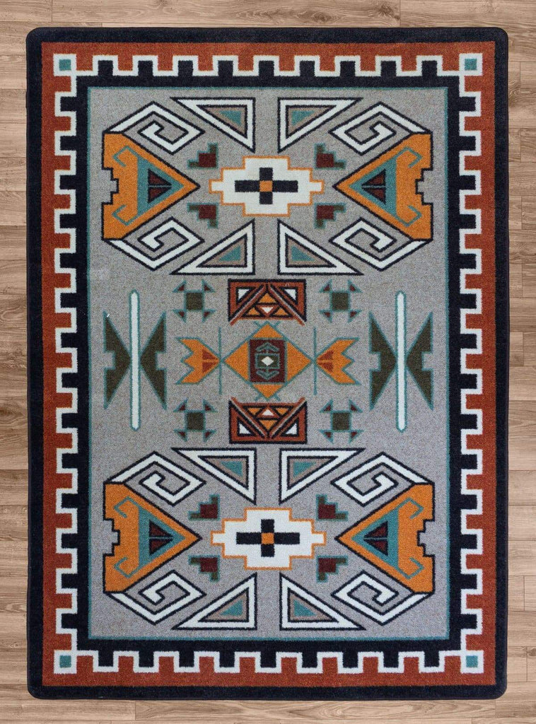Four Rams Rust Boarder Area Rugs - Your Western Decor