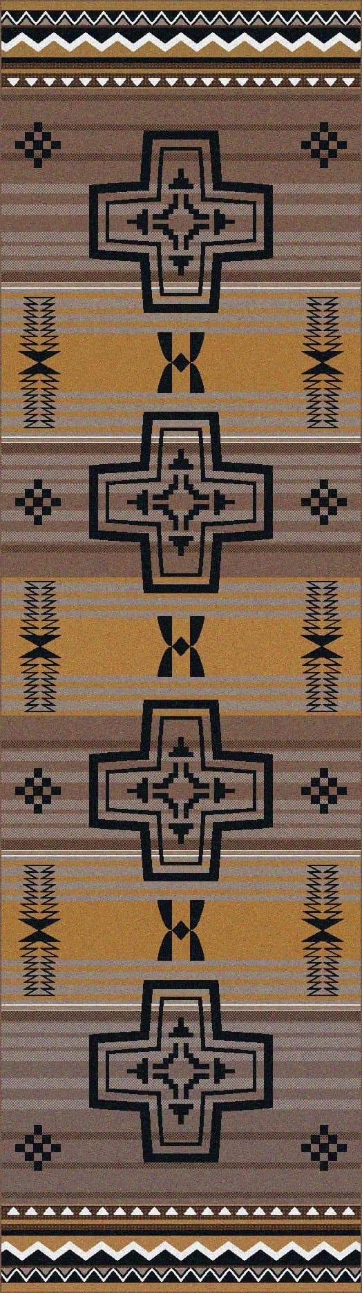 Brazos Arrows Southwestern Floor Runner - 2 Colors - Rugs made in the USA - Your Western Decor