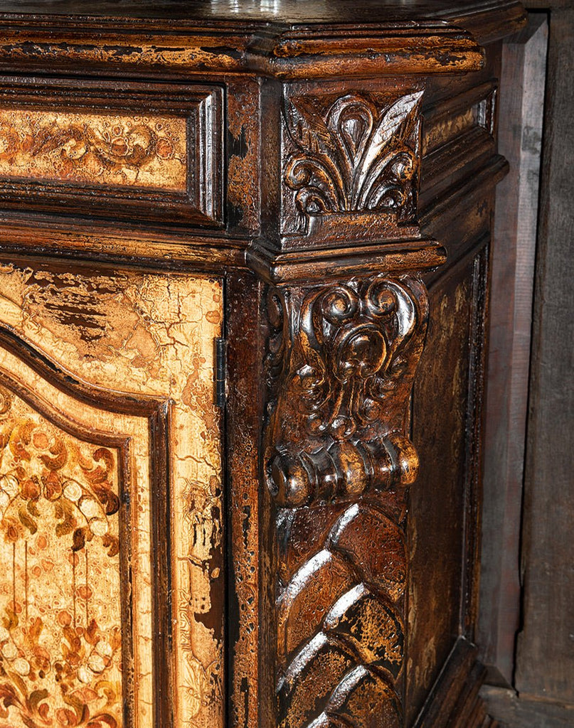Spanish carved rustic sideboard buffet - Your Western Decor