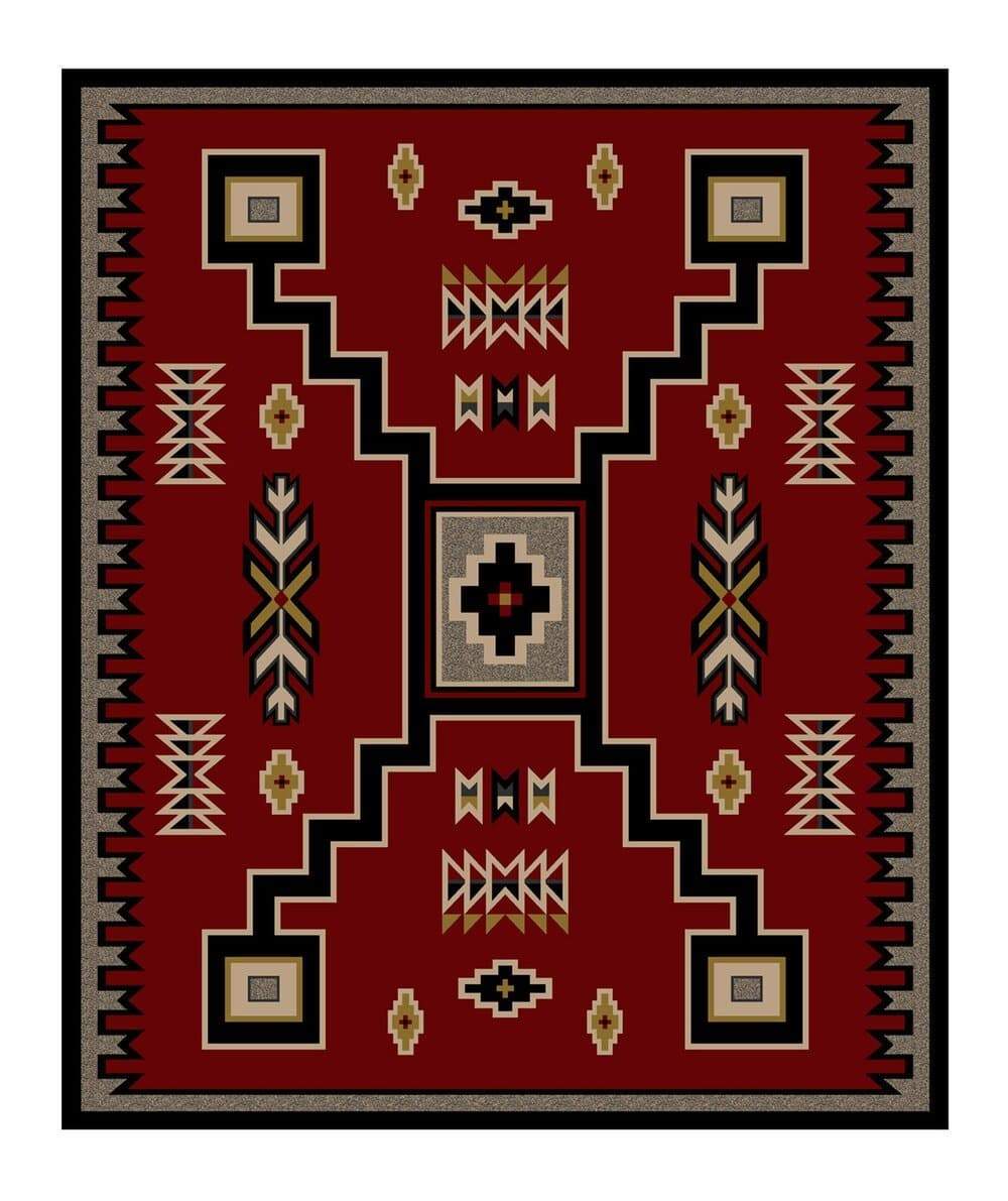 Old Crow Southwestern Area Rug 11x13 - made in the USA - Your Western Decor