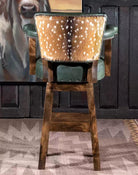 Olive & Axis Boot Stitch Swivel Stool made in the USA - Your Western Decor