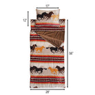 Open Range Horses Kids Sleeping Bag and Pillow - Your Western Decor